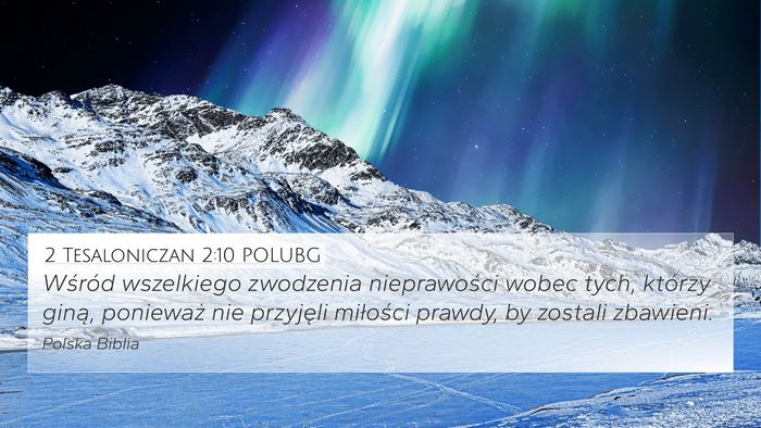 2 Tesaloniczan 2:10 POLUBG Bible Verse Image