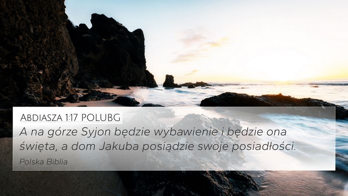 Abdiasza 1:17 POLUBG Bible Verse Image