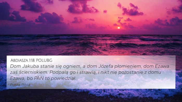 Abdiasza 1:18 POLUBG Bible Verse Image