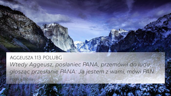 Aggeusza 1:13 POLUBG Bible Verse Image