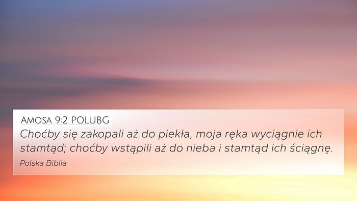 Amosa 9:2 POLUBG Bible Verse Image