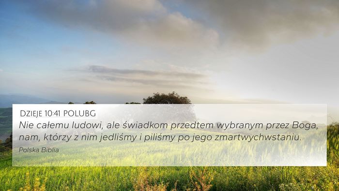 Dzieje 10:41 POLUBG Bible Verse Image