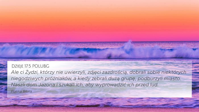 Dzieje 17:5 POLUBG Bible Verse Image