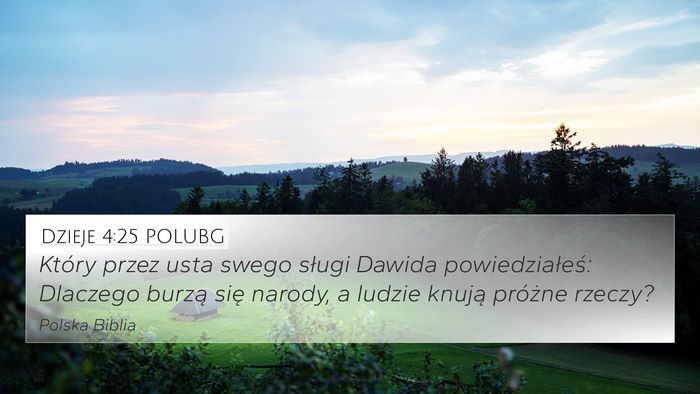 Dzieje 4:25 POLUBG Bible Verse Image
