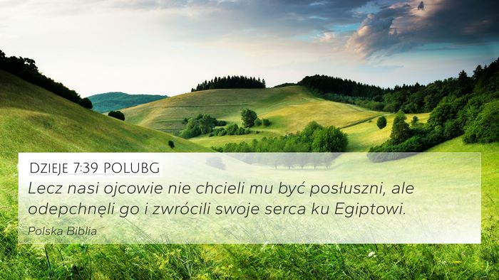 Dzieje 7:39 POLUBG Bible Verse Image