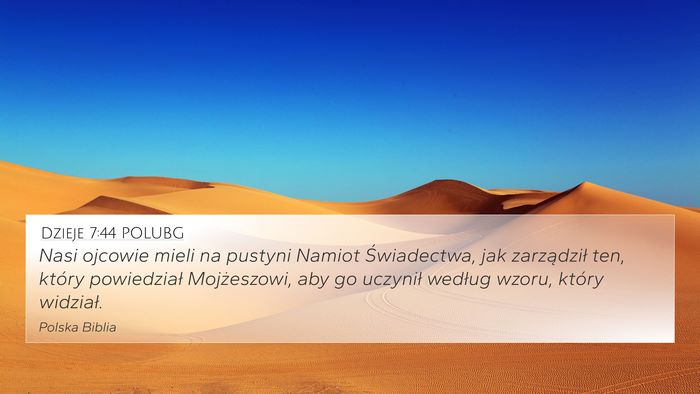 Dzieje 7:44 POLUBG Bible Verse Image