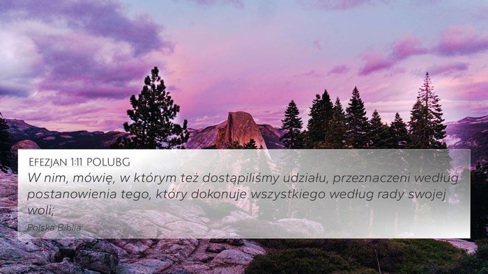 Efezjan 1:11 POLUBG Bible Verse Image