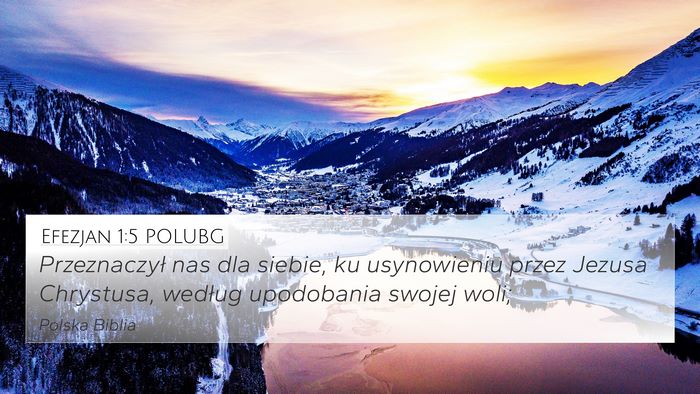 Efezjan 1:5 POLUBG Bible Verse Image