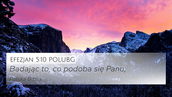 Efezjan 5:10 POLUBG Bible Verse Image