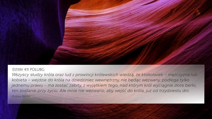 Estery 4:11 POLUBG Bible Verse Image