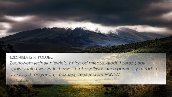 Ezechiela 12:16 POLUBG Bible Verse Image