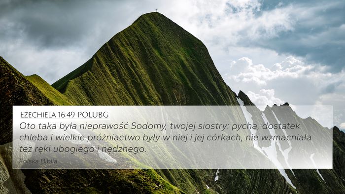 Ezechiela 16:49 POLUBG Bible Verse Image