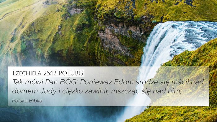 Ezechiela 25:12 POLUBG Bible Verse Image