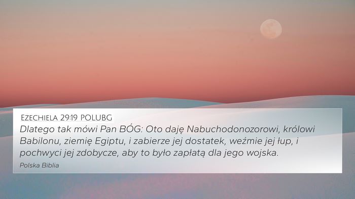 Ezechiela 29:19 POLUBG Bible Verse Image