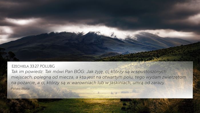 Ezechiela 33:27 POLUBG Bible Verse Image
