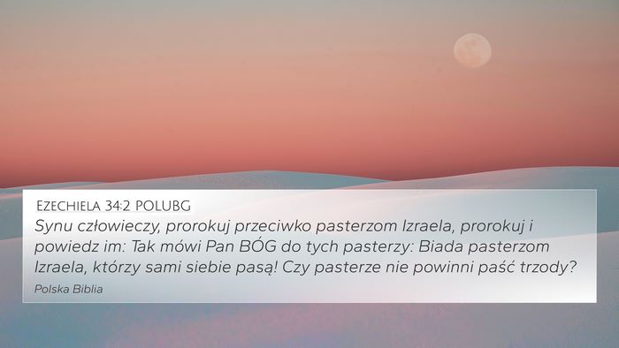 Ezechiela 34:2 POLUBG Bible Verse Image