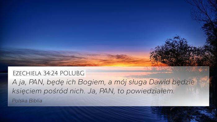 Ezechiela 34:24 POLUBG Bible Verse Image