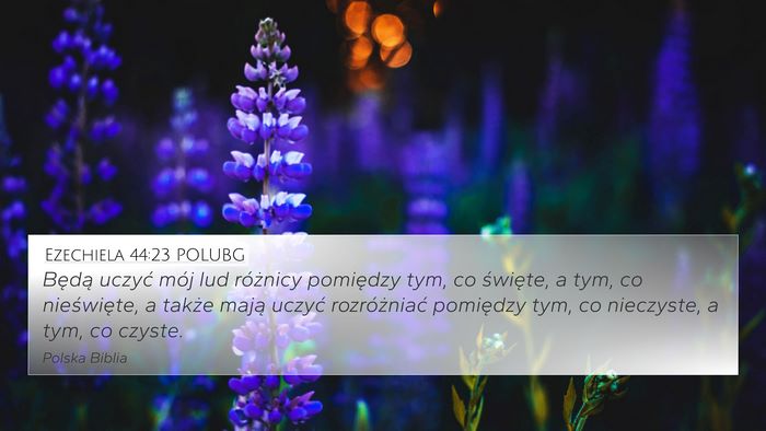 Ezechiela 44:23 POLUBG Bible Verse Image