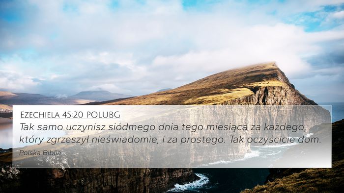 Ezechiela 45:20 POLUBG Bible Verse Image