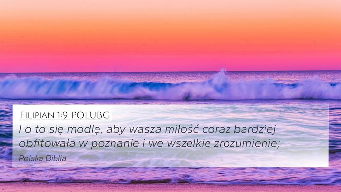 Filipian 1:9 POLUBG Bible Verse Image