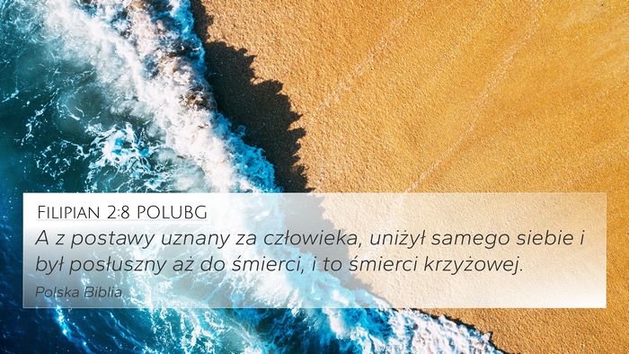Filipian 2:8 POLUBG Bible Verse Image