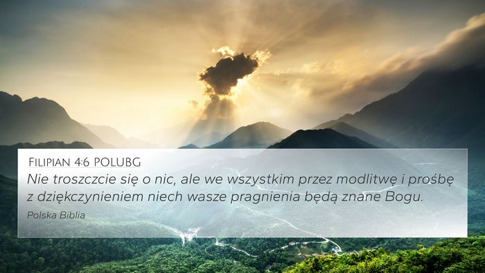 Filipian 4:6 POLUBG Bible Verse Image