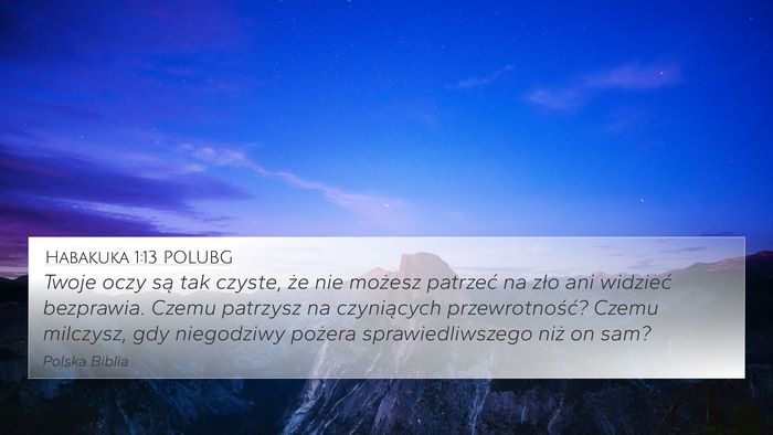 Habakuka 1:13 POLUBG Bible Verse Image