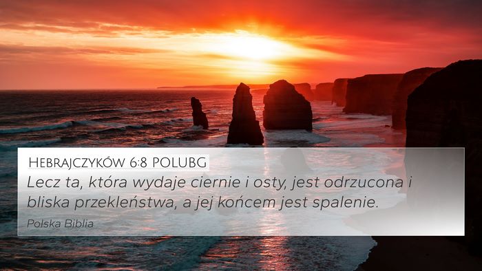 Hebrajczyków 6:8 POLUBG Bible Verse Image
