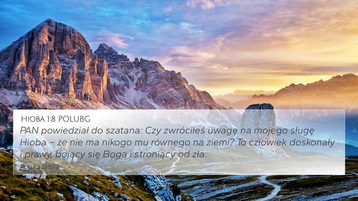 Hioba 1:8 POLUBG Bible Verse Image