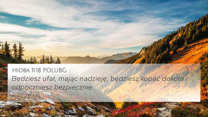 Hioba 11:18 POLUBG Bible Verse Image