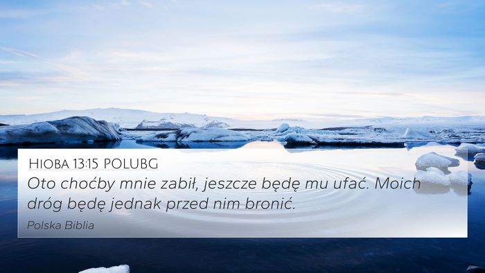 Hioba 13:15 POLUBG Bible Verse Image