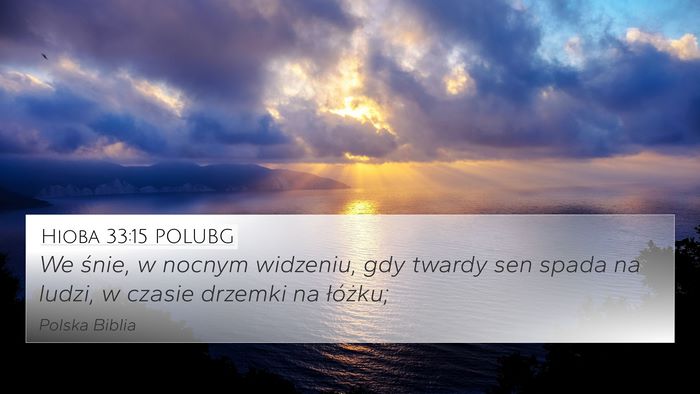 Hioba 33:15 POLUBG Bible Verse Image