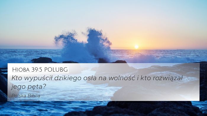 Hioba 39:5 POLUBG Bible Verse Image