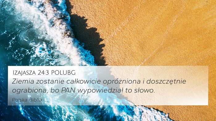 Izajasza 24:3 POLUBG Bible Verse Image