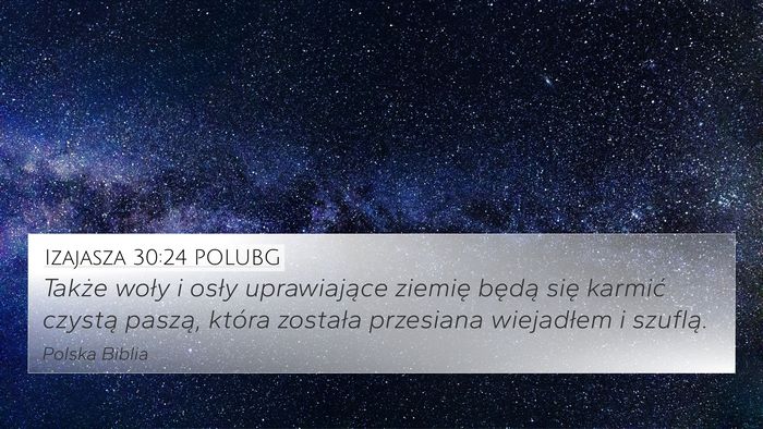 Izajasza 30:24 POLUBG Bible Verse Image