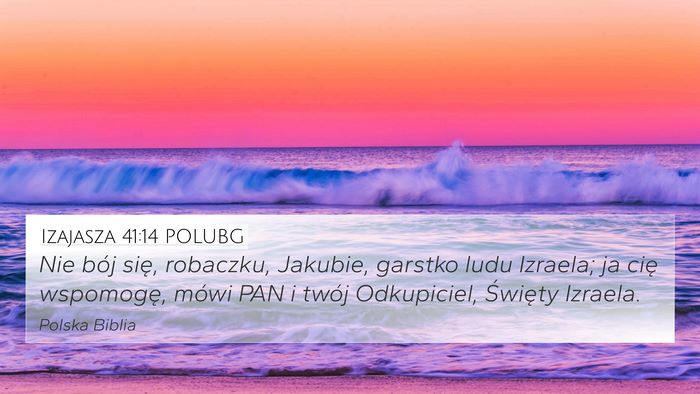 Izajasza 41:14 POLUBG Bible Verse Image
