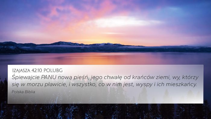 Izajasza 42:10 POLUBG Bible Verse Image