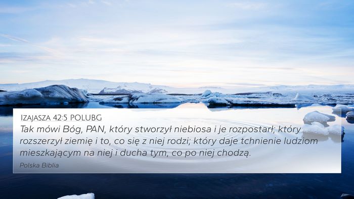 Izajasza 42:5 POLUBG Bible Verse Image