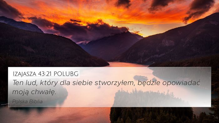 Izajasza 43:21 POLUBG Bible Verse Image