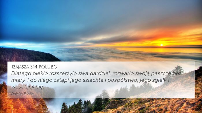 Izajasza 5:14 POLUBG Bible Verse Image