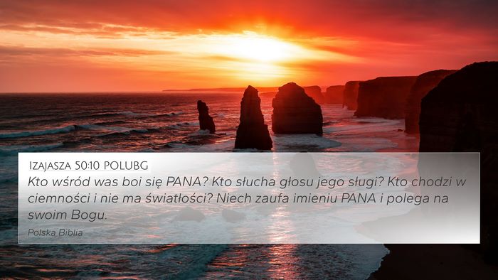 Izajasza 50:10 POLUBG Bible Verse Image