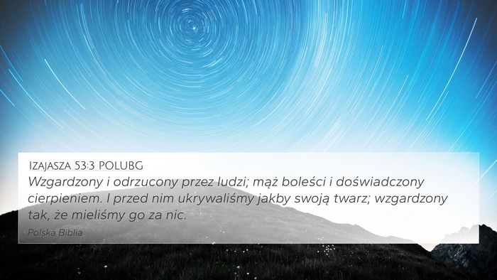 Izajasza 53:3 POLUBG Bible Verse Image