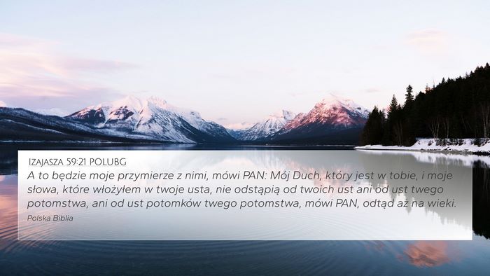 Izajasza 59:21 POLUBG Bible Verse Image