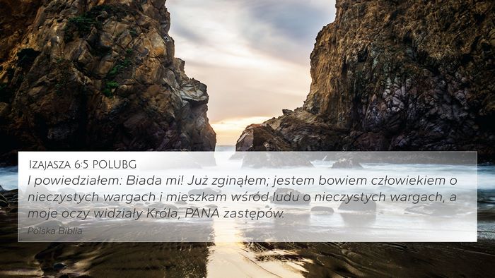 Izajasza 6:5 POLUBG Bible Verse Image