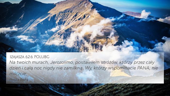 Izajasza 62:6 POLUBG Bible Verse Image