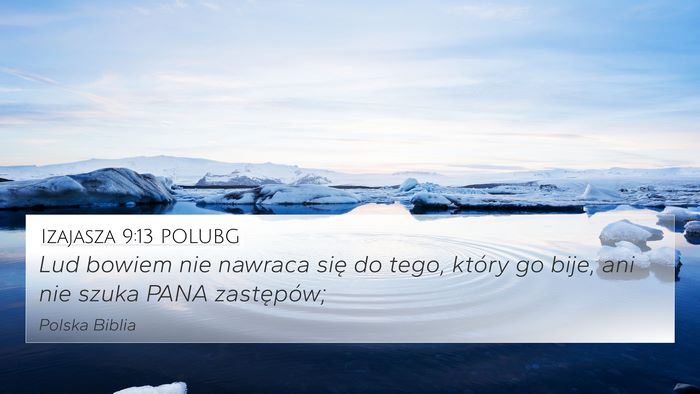 Izajasza 9:13 POLUBG Bible Verse Image