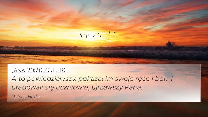Jana 20:20 POLUBG Bible Verse Image