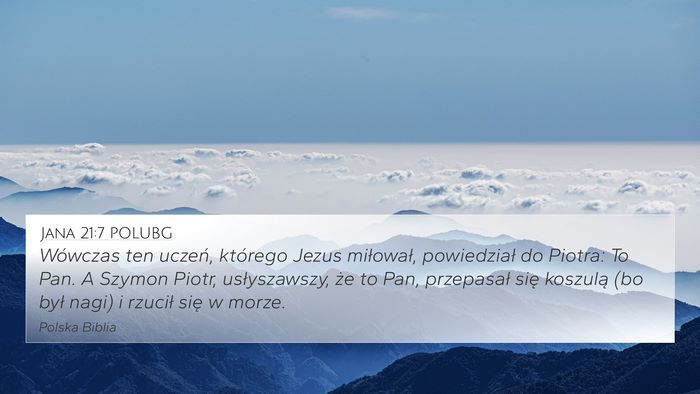 Jana 21:7 POLUBG Bible Verse Image