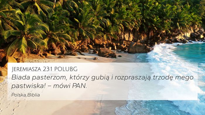 Jeremiasza 23:1 POLUBG Bible Verse Image