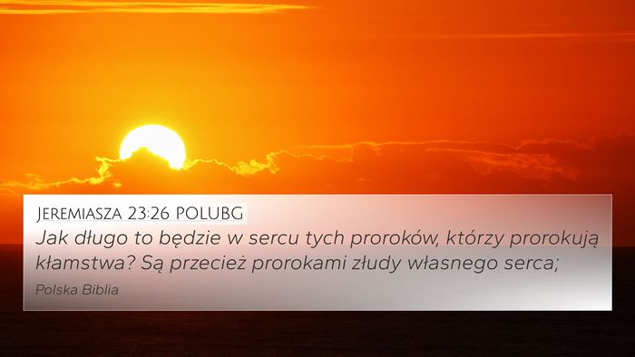 Jeremiasza 23:26 POLUBG Bible Verse Image